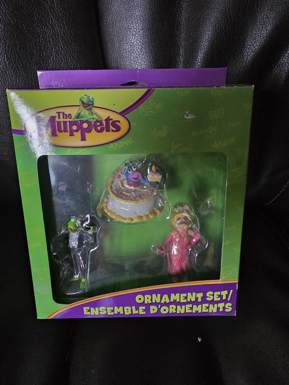 The Muppets 50th Anniversary Ornament Set Kermit Gonzo And Miss Piggy